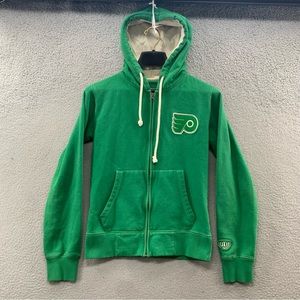 Old Time Hockey Philadelphia Flyers Hoodie Green Newbury Collection Irish Size M